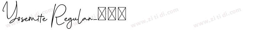 Yosemite Regular字体转换